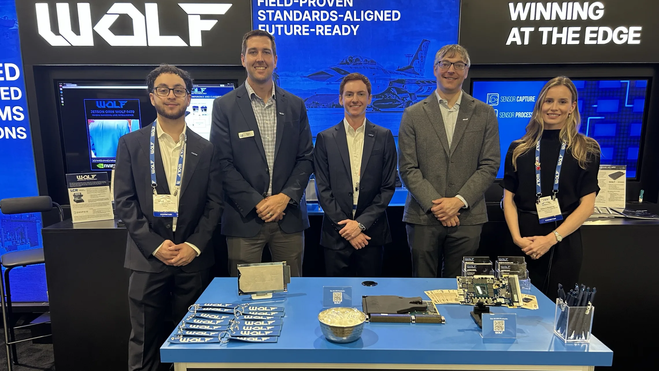 The Wolf Pack at the WOLF booth at MOSA 2026